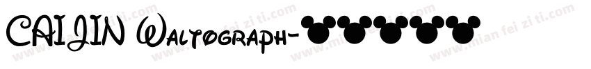 CAIJIN Waltograph字体转换